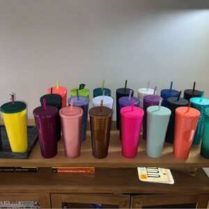 Starbucks Studded Tumblers Collection all w/ straws